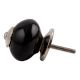 Black Silver Fitting Ceramic Dresser Knob